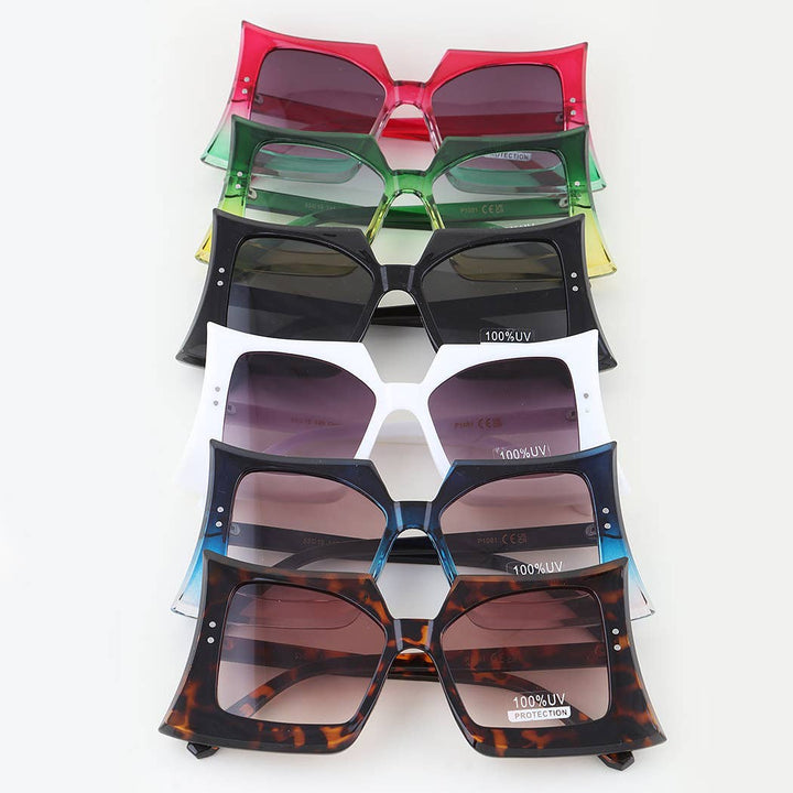 Sharp Bolted Boxy Sunglasses