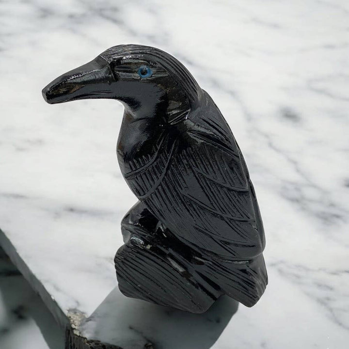 Crystal Animal - Onyx Raven