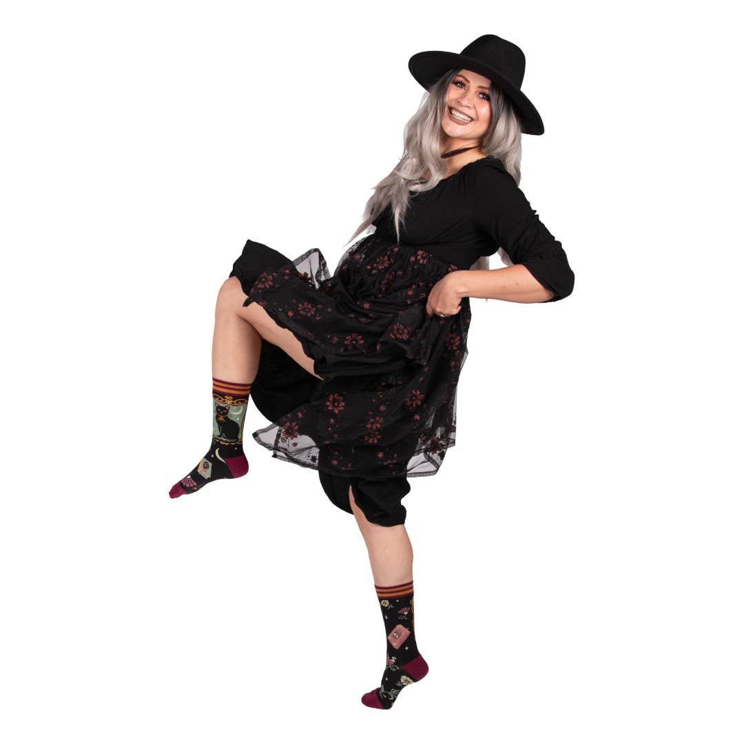 FootClothes LLC - Dutchess Shadowfloof's Mew World Order Crew Socks
