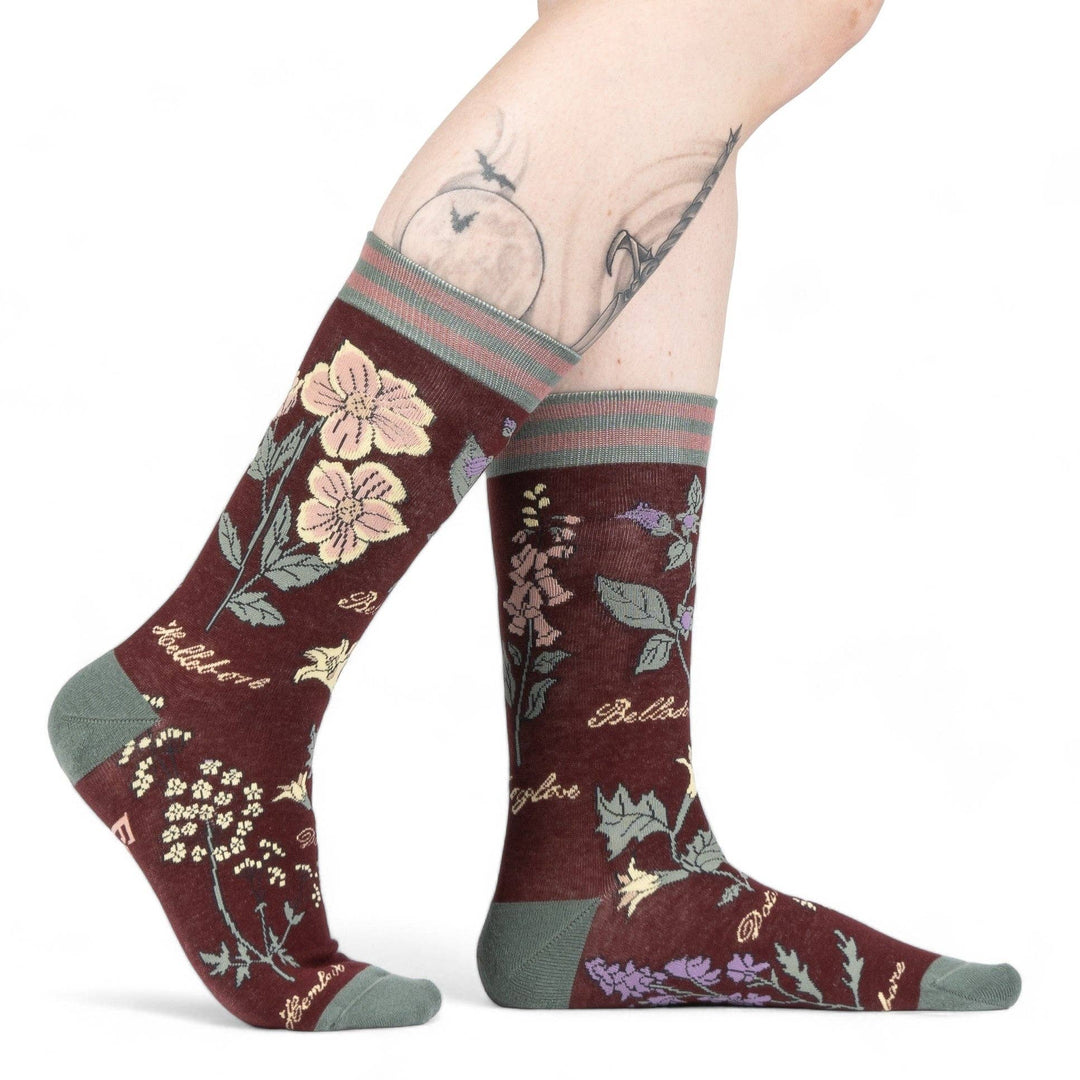 FootClothes LLC - Baneful Botany Crew Socks