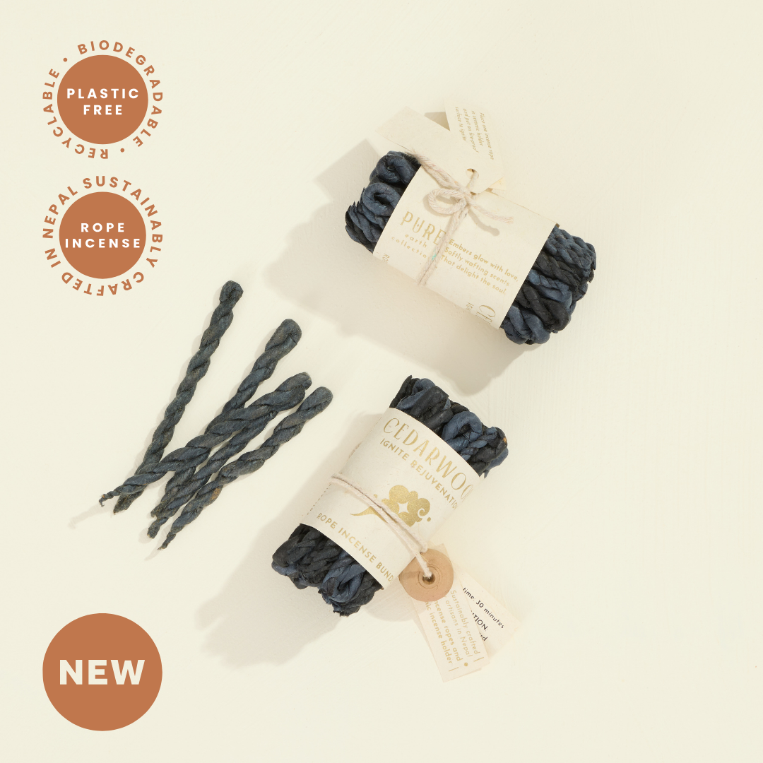 GeoCentral - Cedarwood Rope Incense Bundle – Plastic Free