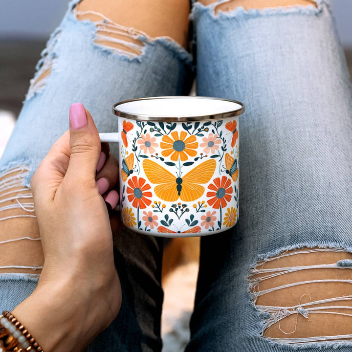 Loftipop - Floral Butterfly Camp Mug