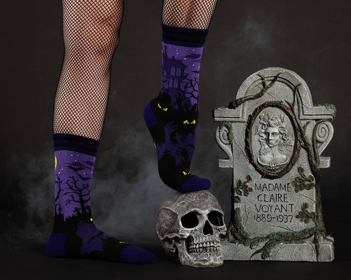 FootClothes LLC - Haunted House Crew Socks
