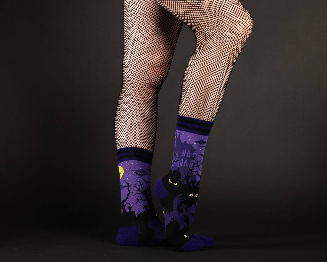 FootClothes LLC - Haunted House Crew Socks