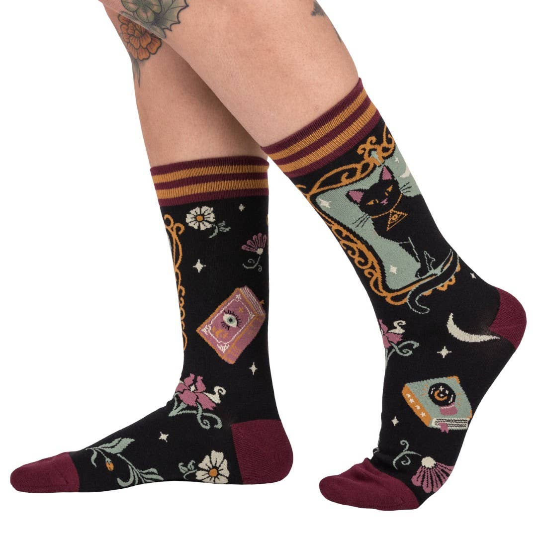 FootClothes LLC - Dutchess Shadowfloof's Mew World Order Crew Socks