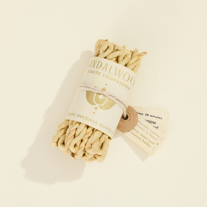GeoCentral - Sandalwood Rope Incense Bundle – Plastic Free