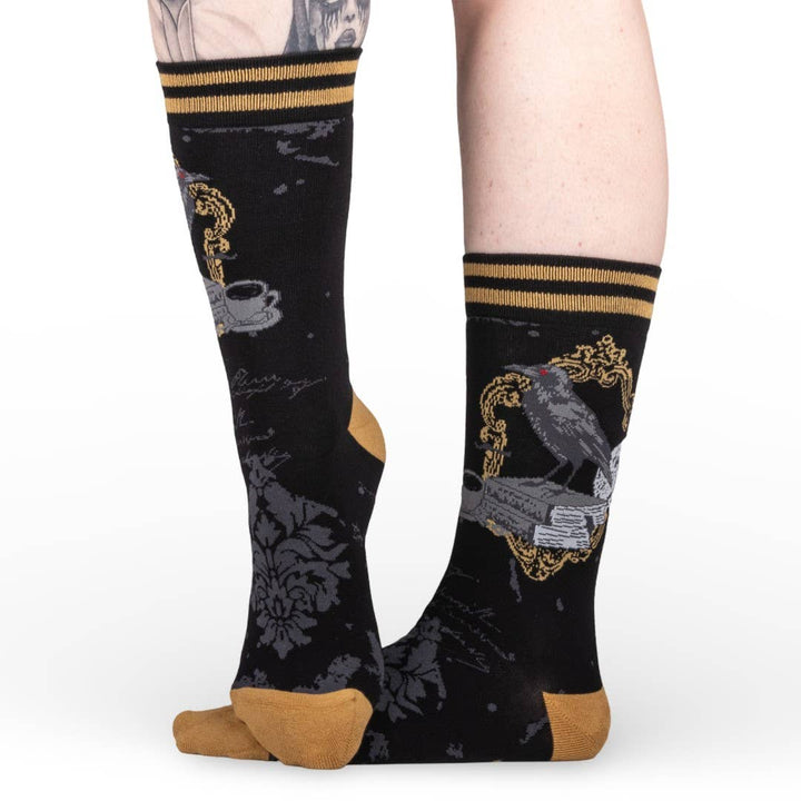 FootClothes LLC - Raven's Grimoire Crew Socks