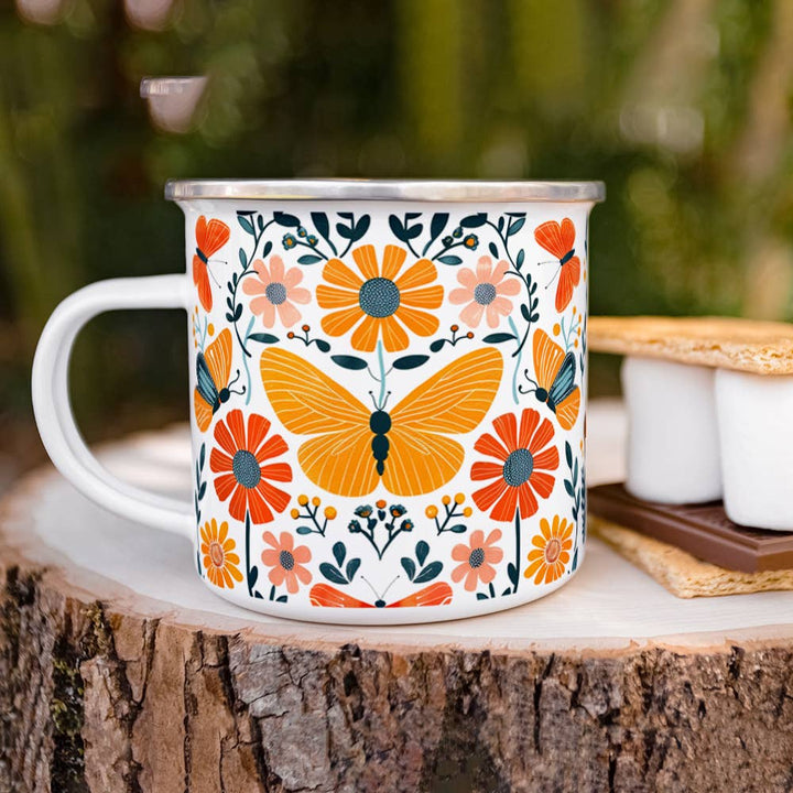 Loftipop - Floral Butterfly Camp Mug