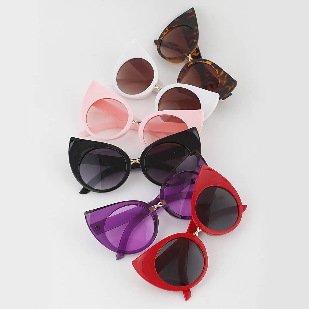 - Round Cateye Sunglasses