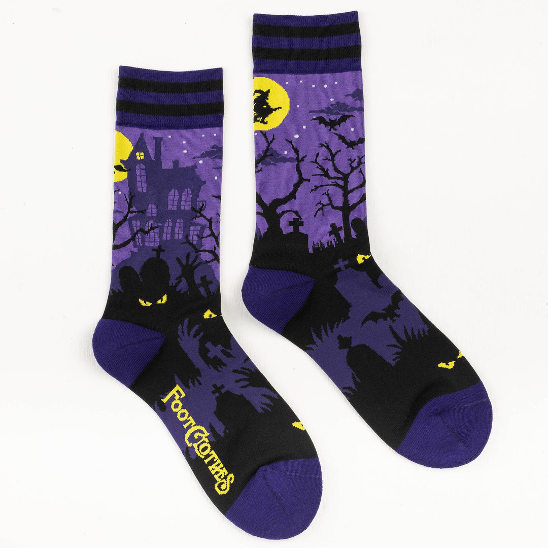 FootClothes LLC - Haunted House Crew Socks