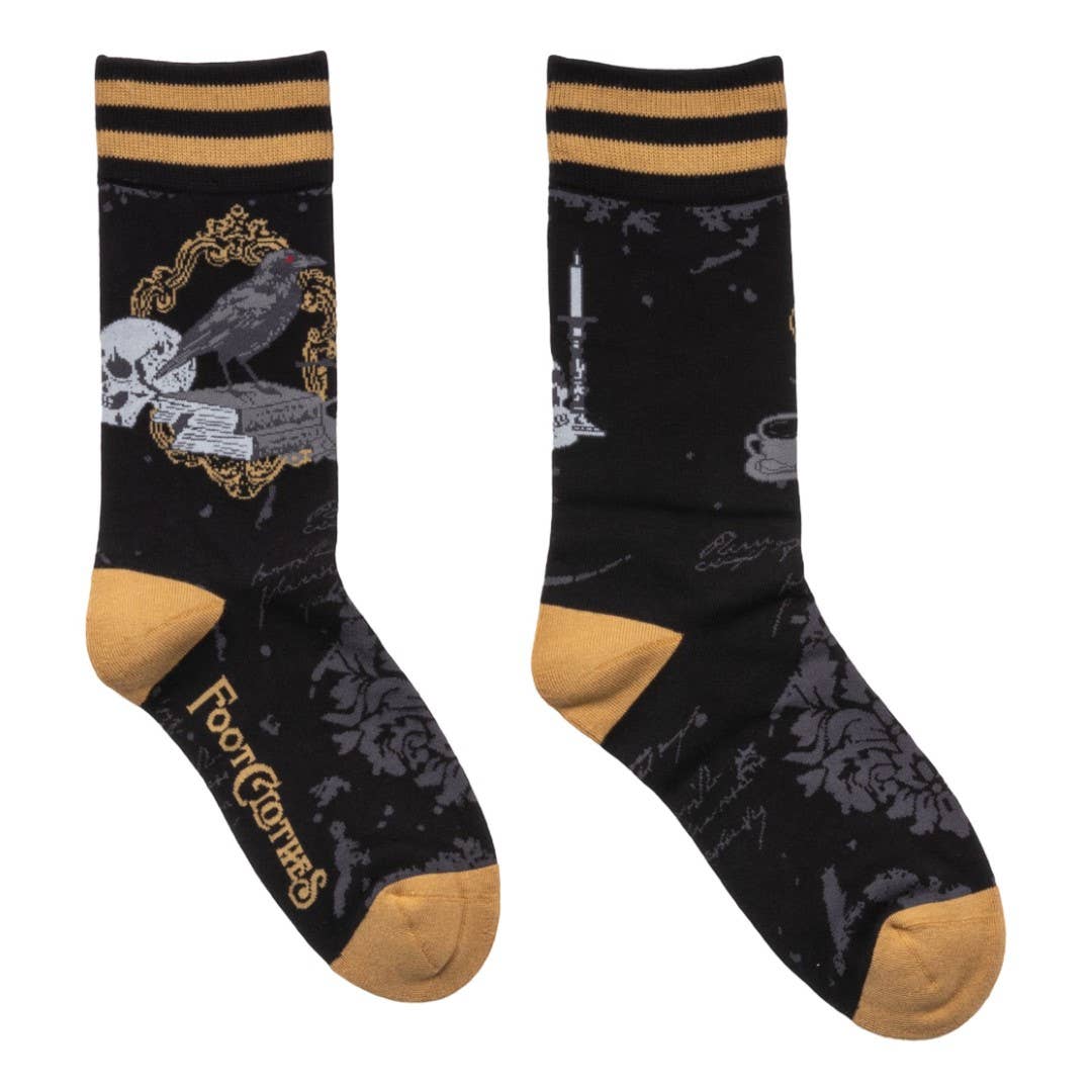 FootClothes LLC - Raven's Grimoire Crew Socks