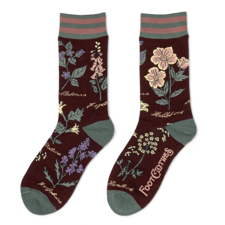 FootClothes LLC - Baneful Botany Crew Socks