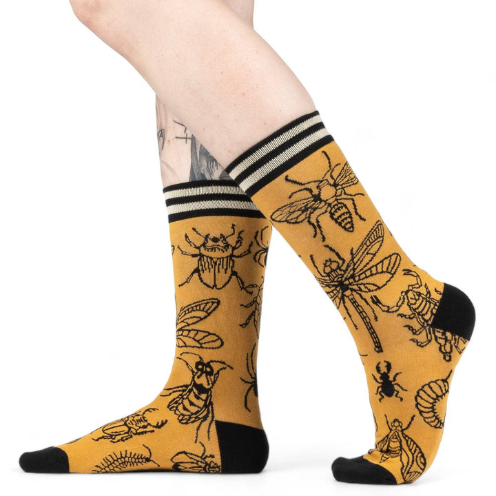 FootClothes LLC - Creepy Crawlies Crew Socks