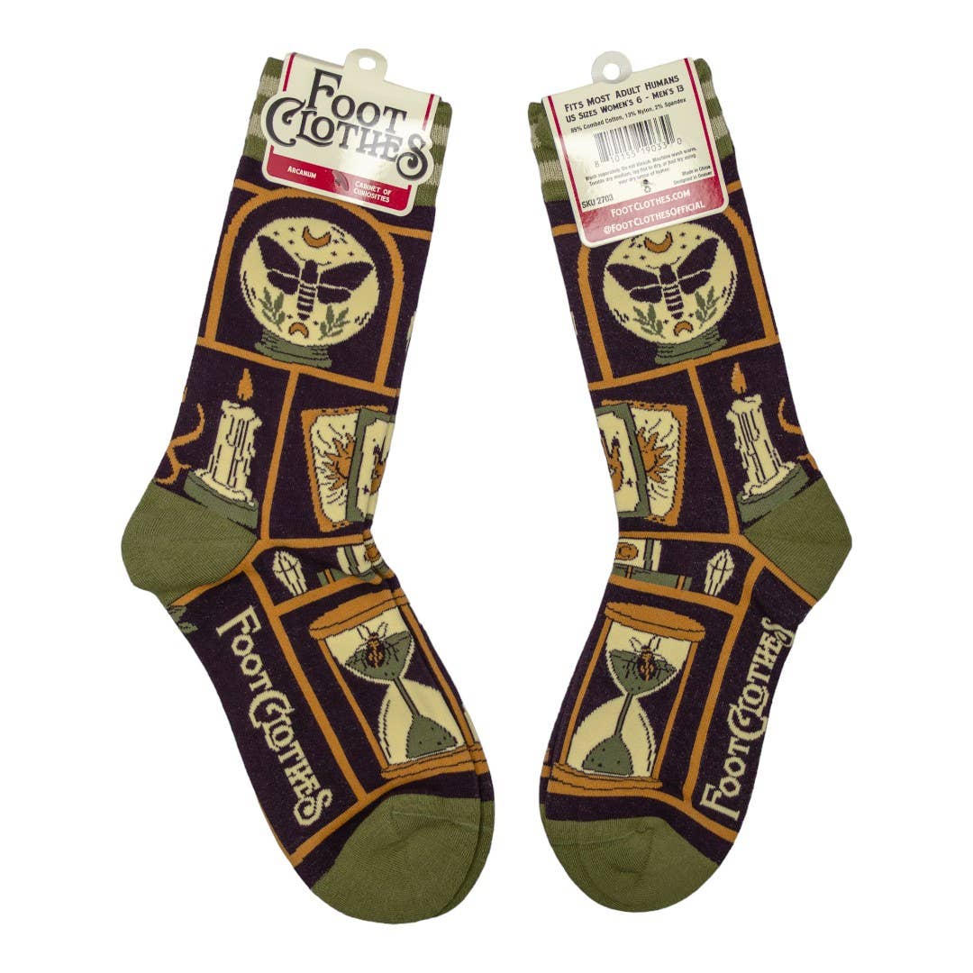FootClothes LLC - Cabinet of Curiosities Crew Socks