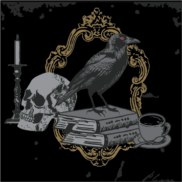 FootClothes LLC - Raven's Grimoire Crew Socks