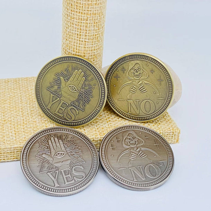 Devil's Eye Death YES/NO Decision Coin: Ancient silver