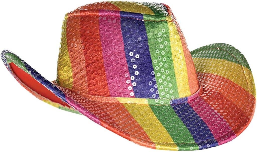 Western Fashion - JC552 - Rainbow Sequins Cowboy Hat