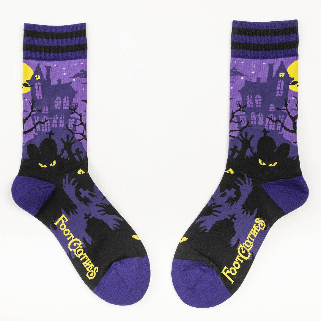 FootClothes LLC - Haunted House Crew Socks