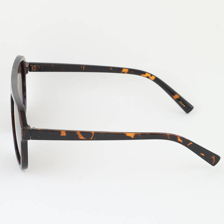 Classic Straight Aviator Sunglasses
