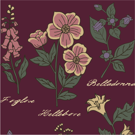 FootClothes LLC - Baneful Botany Crew Socks