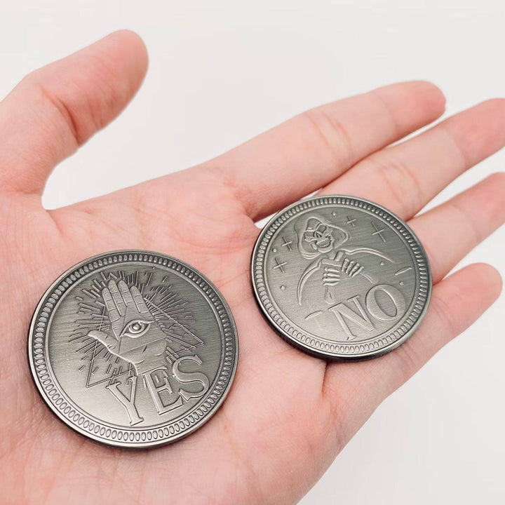 Devil's Eye Death YES/NO Decision Coin: Ancient bronze