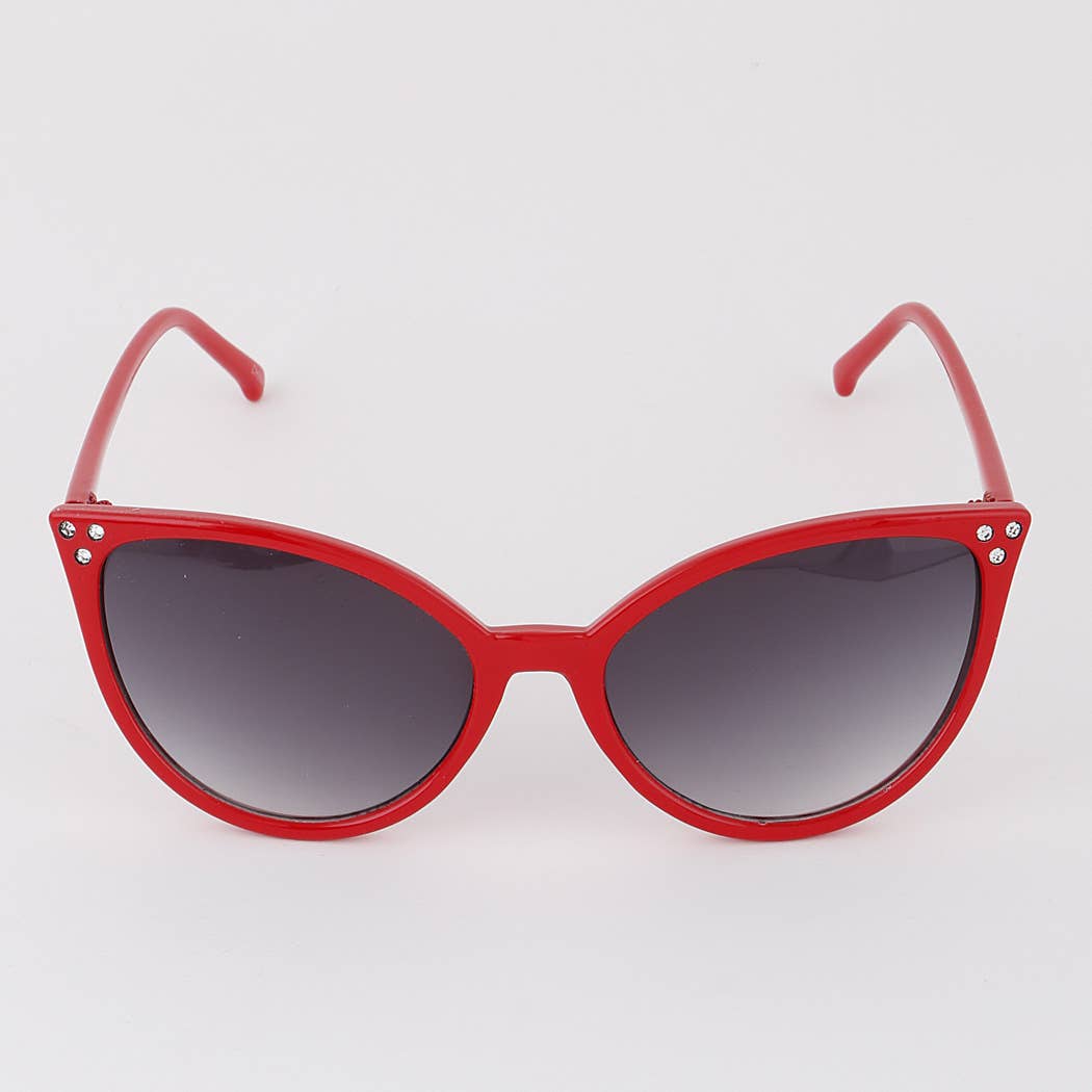 - Jeweled Cateye Sunglasses: Mix Color