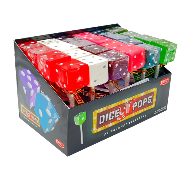 Grandpa Joe's Candy Shop - Dice Lollipops Assorted Colors