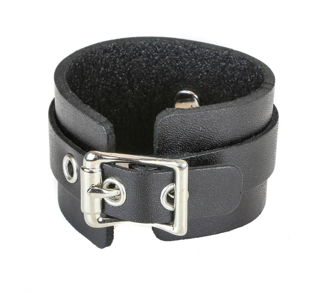 1 LINE Leather BUCKLE BRACELET