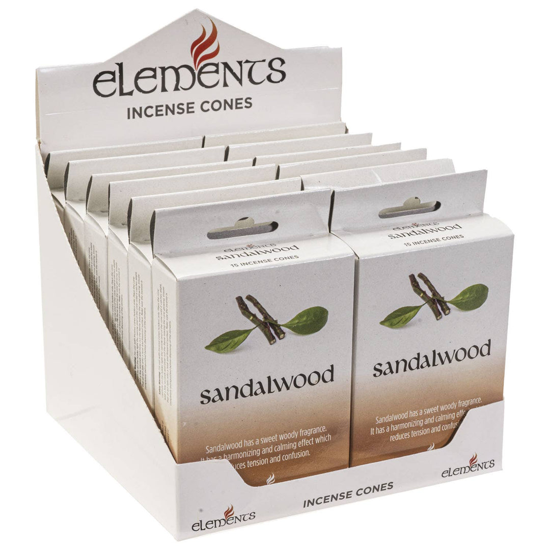 Sandalwood Cone Incense- elements