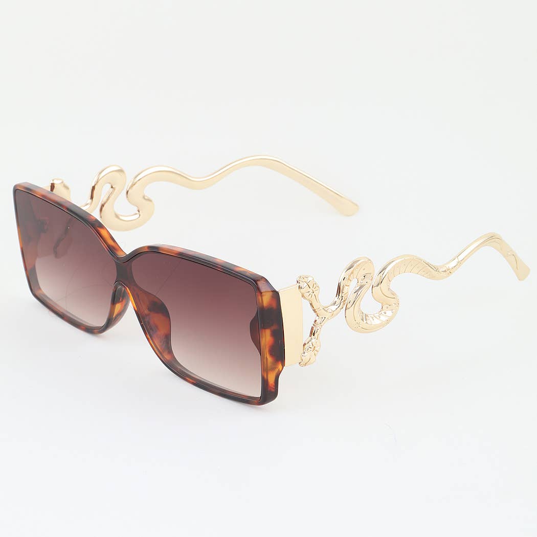 -  Chic Snake Block Sunglasses: MIX