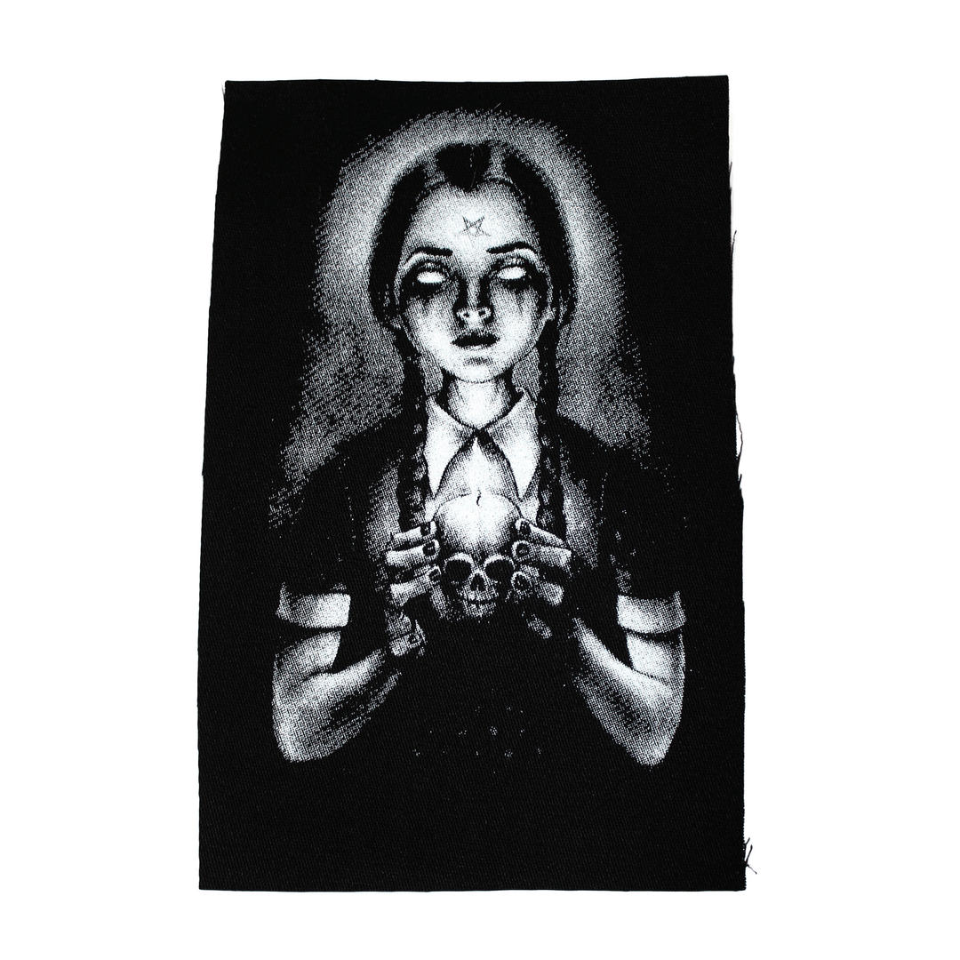 Too Fast - Maniac Wednesday Addams Cloth Patch: Black / OS