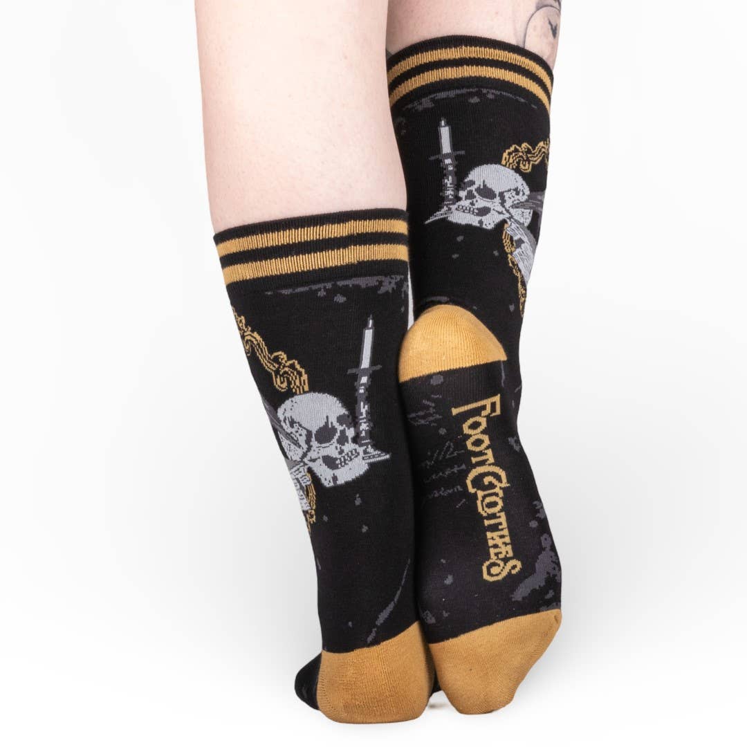 FootClothes LLC - Raven's Grimoire Crew Socks