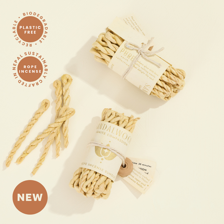 GeoCentral - Sandalwood Rope Incense Bundle – Plastic Free