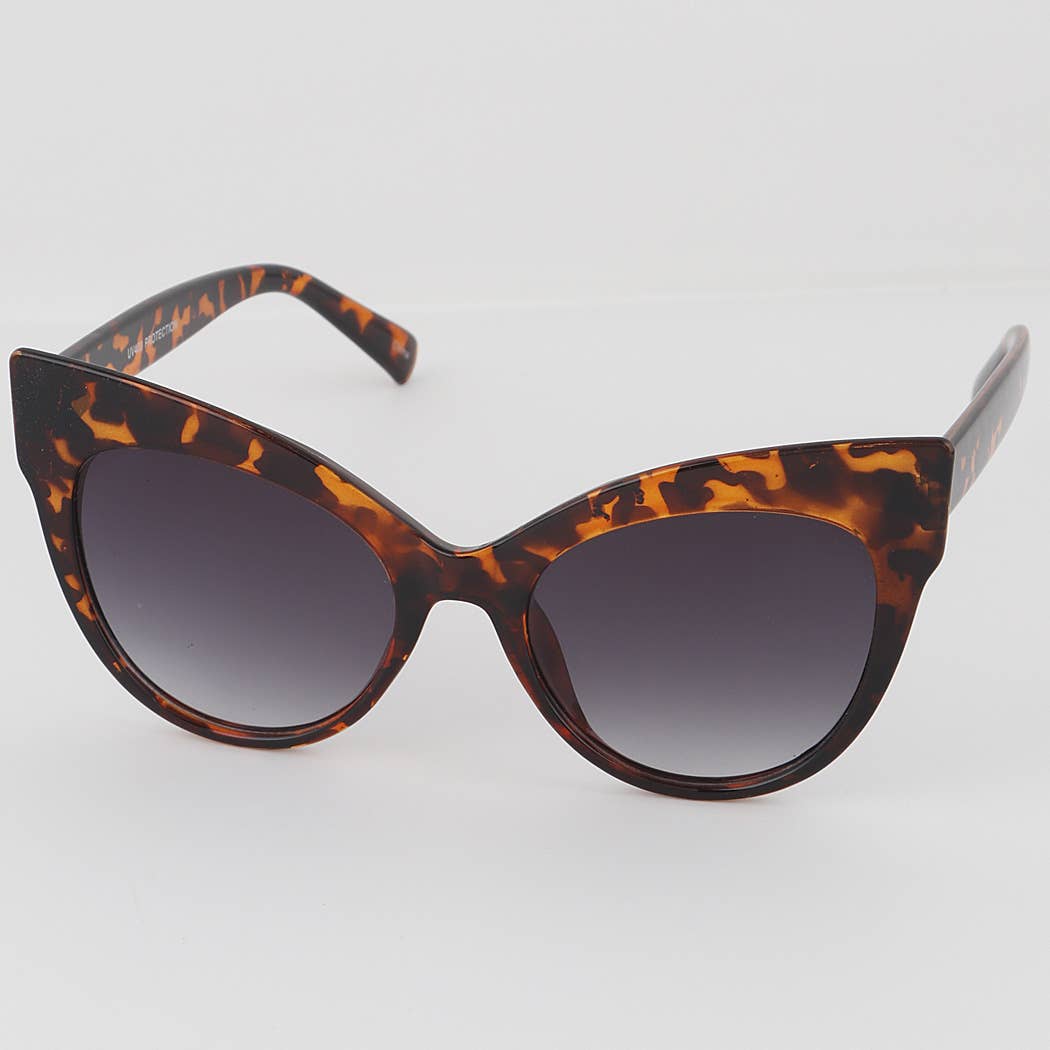 Simple Cat Eye Sunglasses: Mix Color