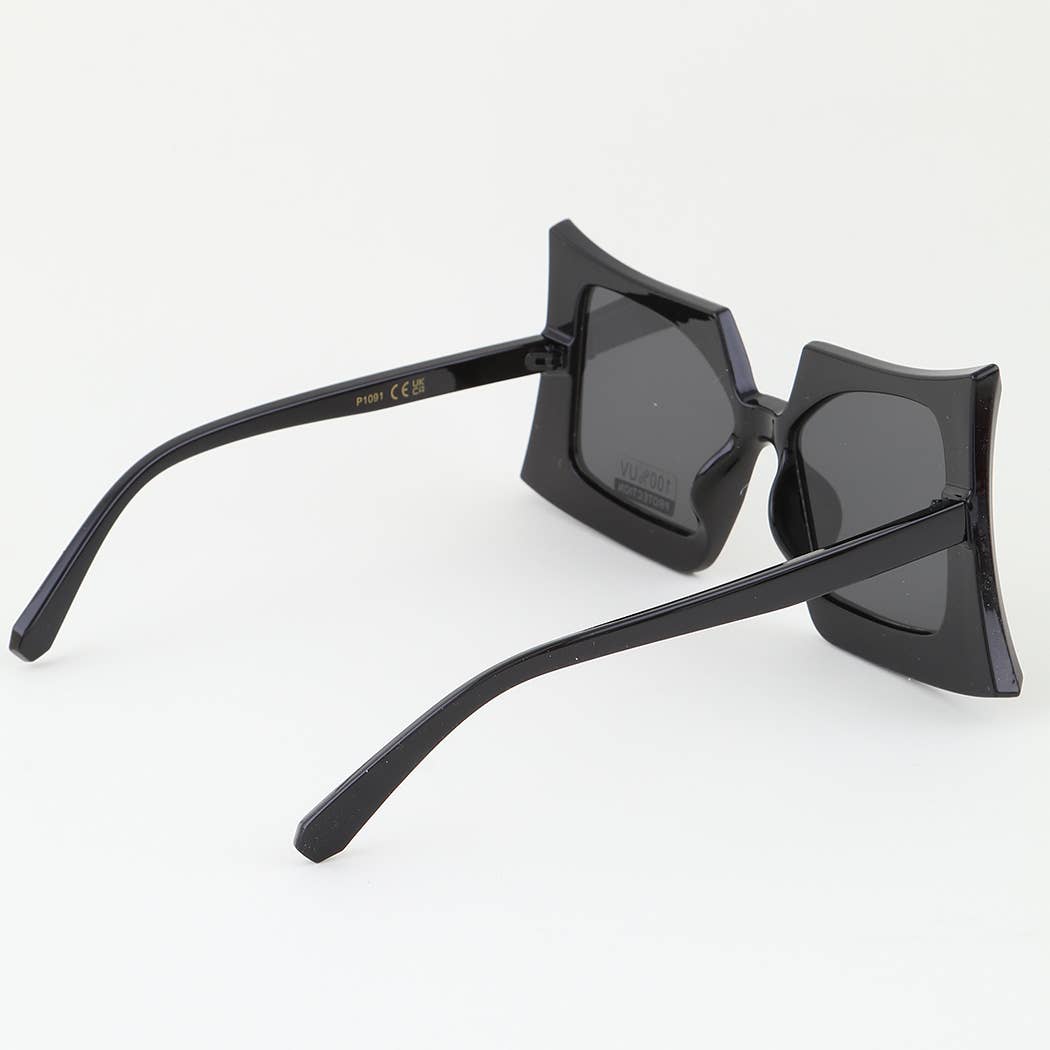 Sharp Bolted Boxy Sunglasses