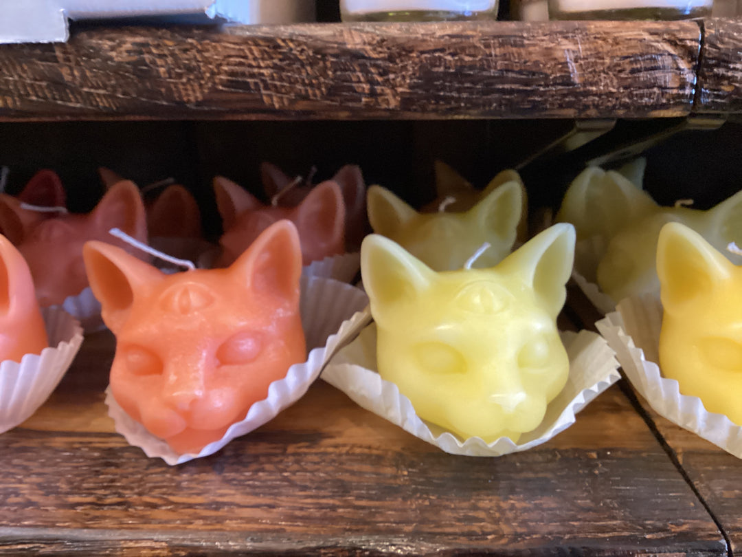 Cat Head Candles