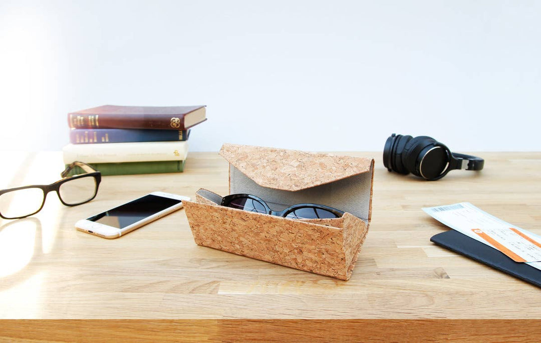 Collapsible Cork Sunglasses Case