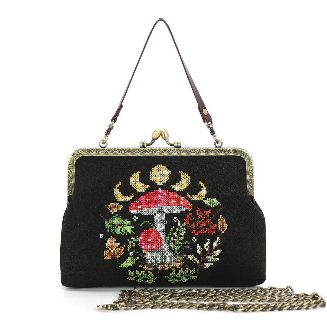 COMECO INC - Moon Phases Mushroom Kisslock Bag