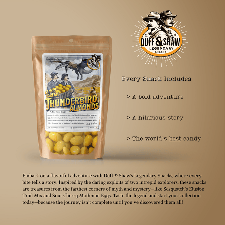 Duff &amp; Shaw - Legendary Snacks - Thunderbird Almonds - Lemon Cream