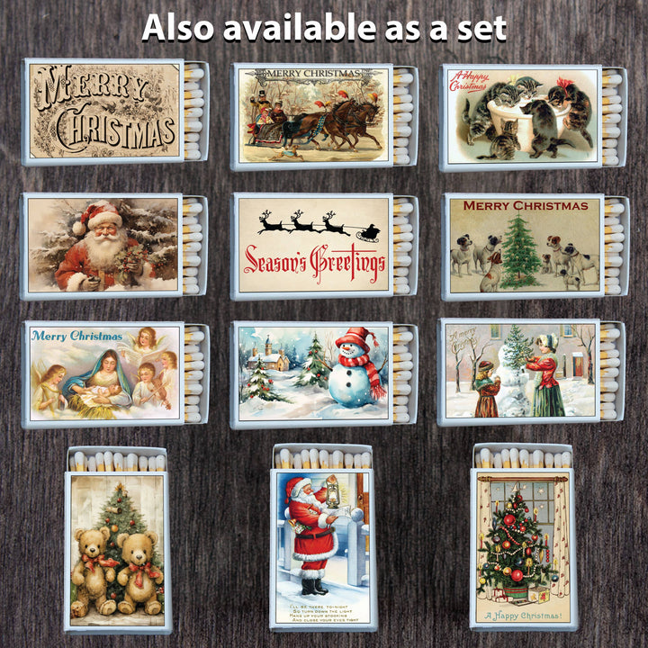 Most Amazing - Christmas Dogs Matchbox Candle Acc • Decorative Matches