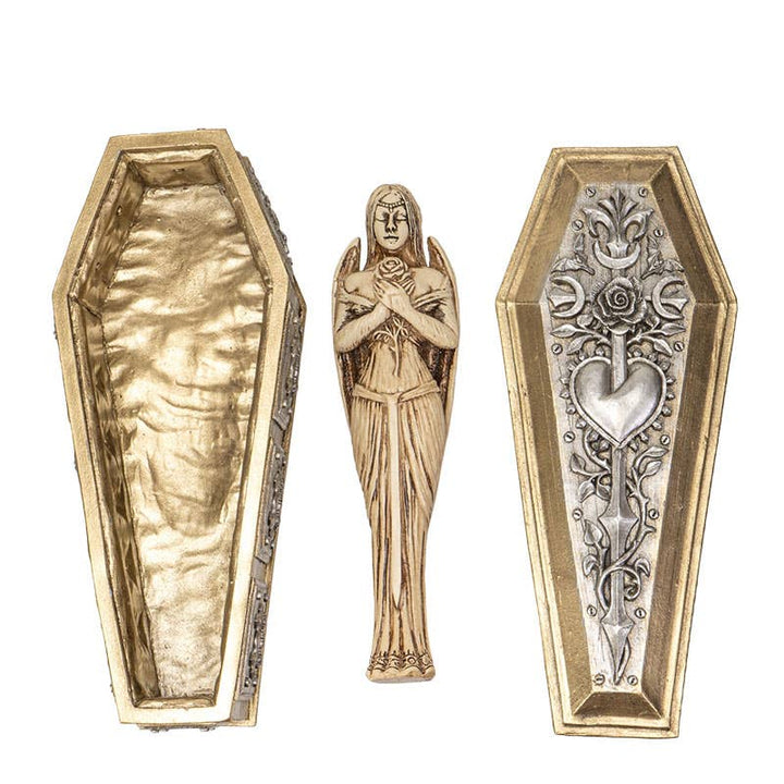 PACIFIC GIFTWARE - Bride of Dark Kiss Vampire Coffin Box with Mirror