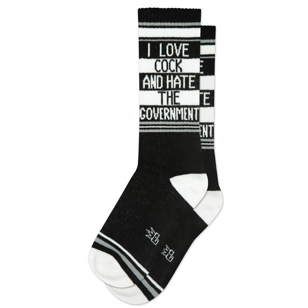 Gumball Poodle - I Love Cock And Hate The Government Gym Crew Socks