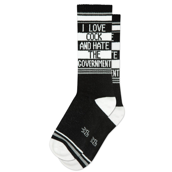 Gumball Poodle - I Love Cock And Hate The Government Gym Crew Socks