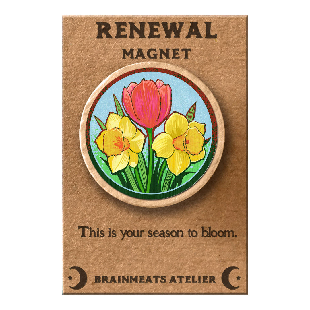 Brainmeats Atelier - Renewal Magnet –  Spring Floral Bouquet