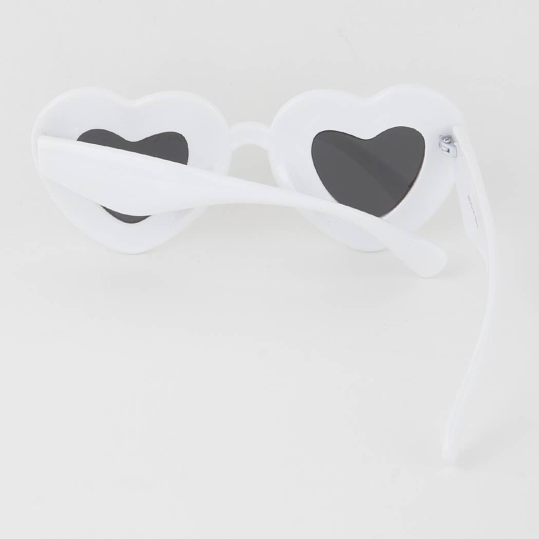 3AM BY H&D ACCESSORIES - Bright Bubble Heart Sunglasses: Multicolor