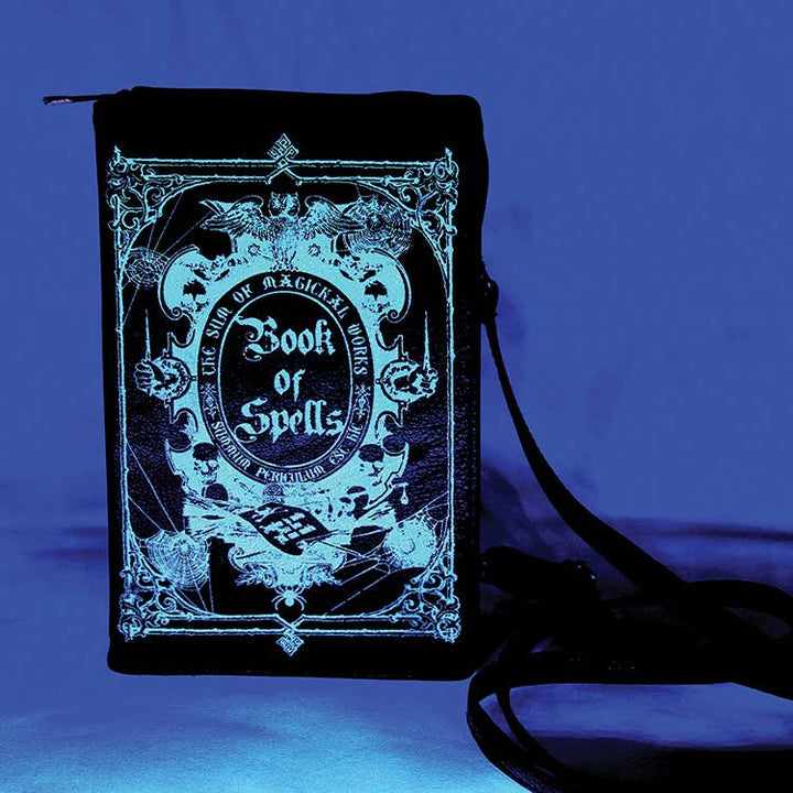 COMECO INC - Glow in the Dark Book of Spells Clutch Bag