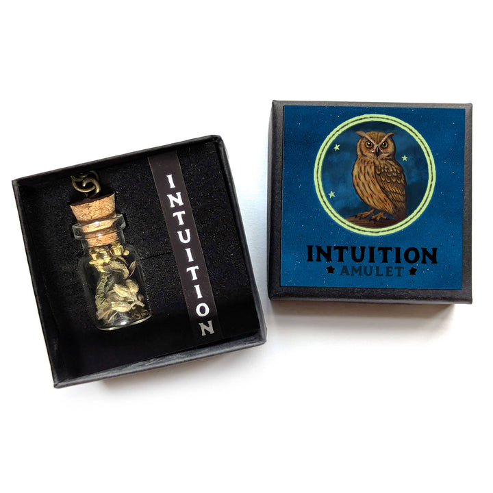 Brainmeats Atelier - Intuition Amulet – Insight &amp; Clarity Talisman Necklace w/Owl