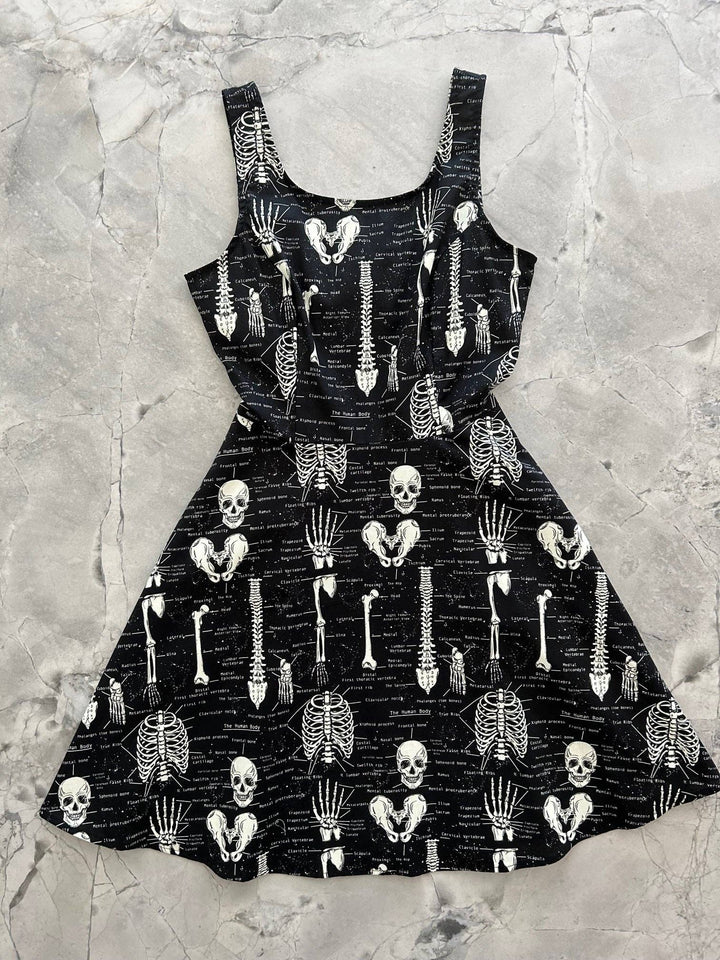 Glow Skull & Bones Skater Dress