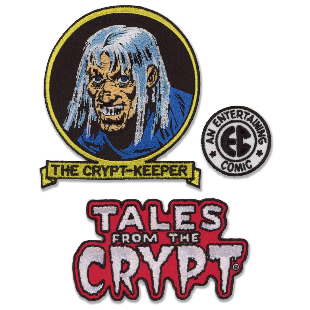 Retro-a-go-go! - EC Comics "Tales from the Crypt" Embroidered Patch Set