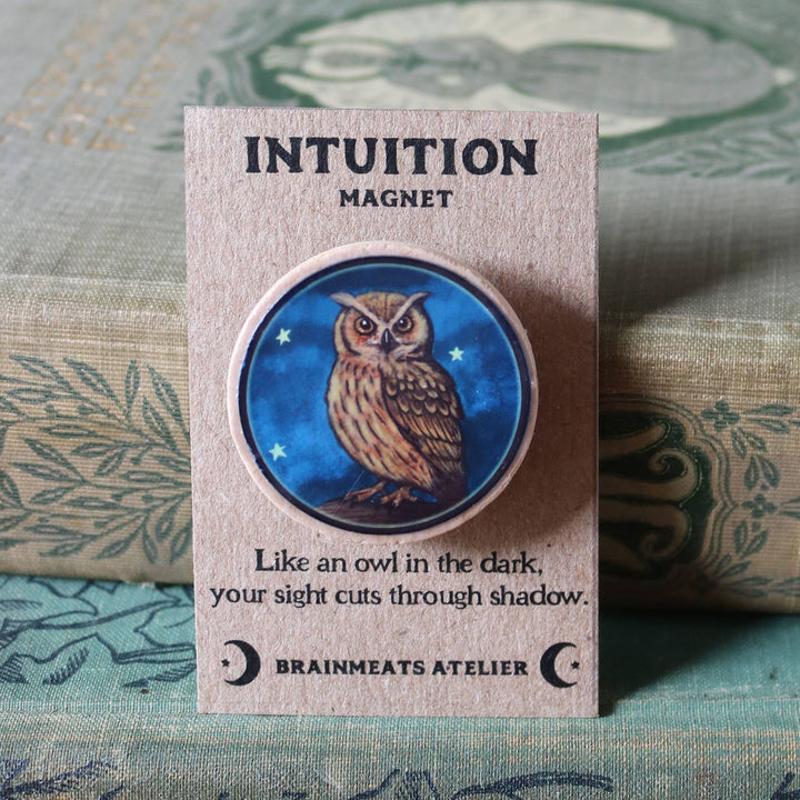 Brainmeats Atelier - Intuition Magnet – Owl Token for Vision &amp; Clarity
